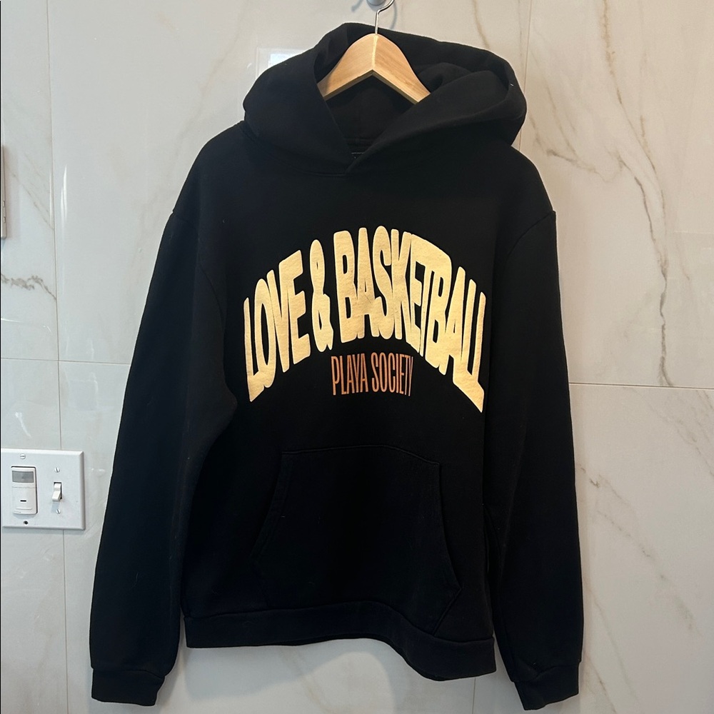 Playa Society x Love & Basketball Black Heavyweight Hoodie